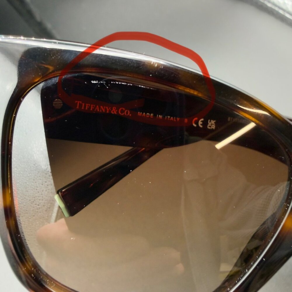 Tiffany & Co TF 4216 8015/3B Havana Brown Sunglasses Gradient 54 18 135 READ - Picture 4 of 15